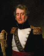 A portrait of Brigadier General Jean Baptiste Plauche by Jean Joseph Vaudechamp